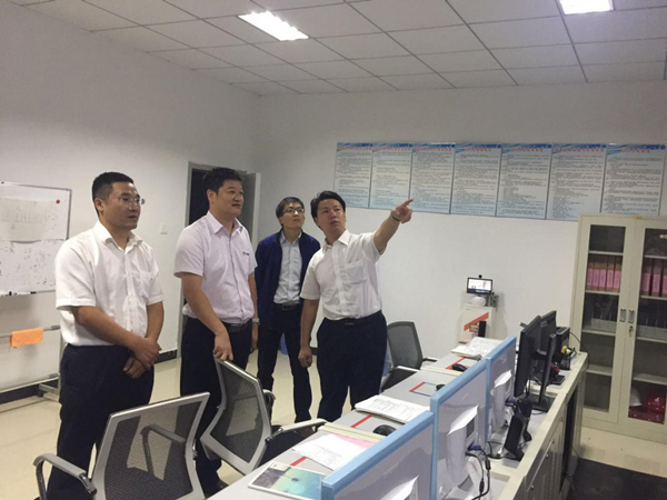 乐鱼体育股份华中二区总裁幸鹏查看天门沉湖基地“渔光一体”项目_副本.jpg